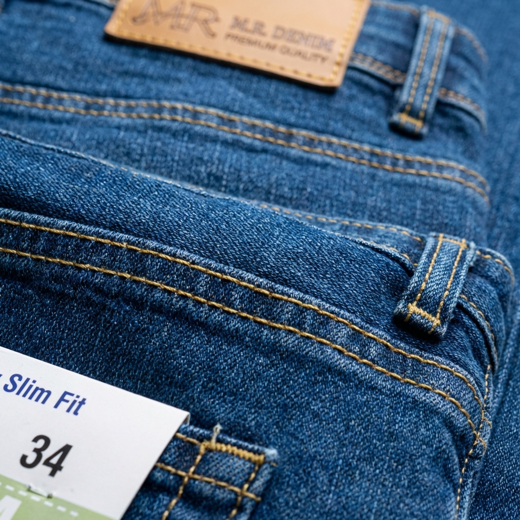 স্লিম ফিট জিন্স - ডিটেইল